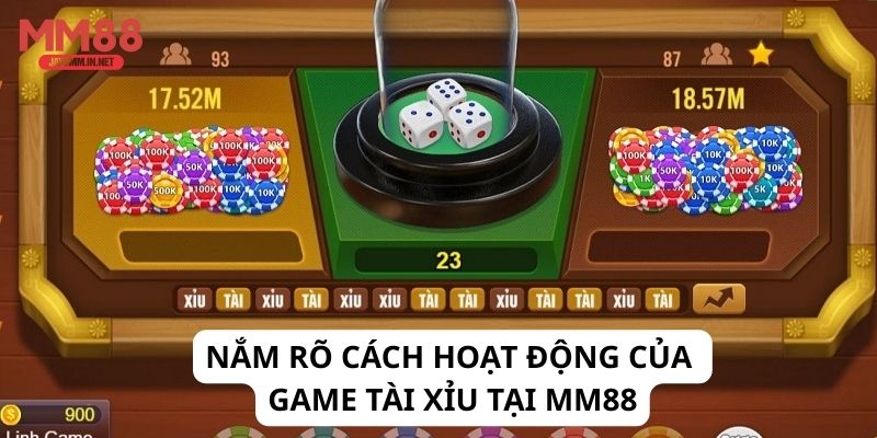 Nắm rõ cách hoạt động của game Tài Xỉu tại MM88