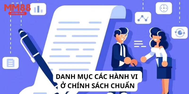 Danh mục các hành vi ở chính sách chuẩn