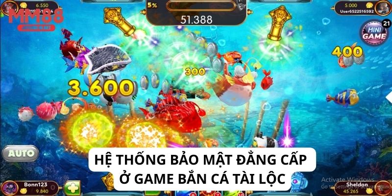 Hệ thống bảo mật đẳng cấp ở game bắn cá tài lộc